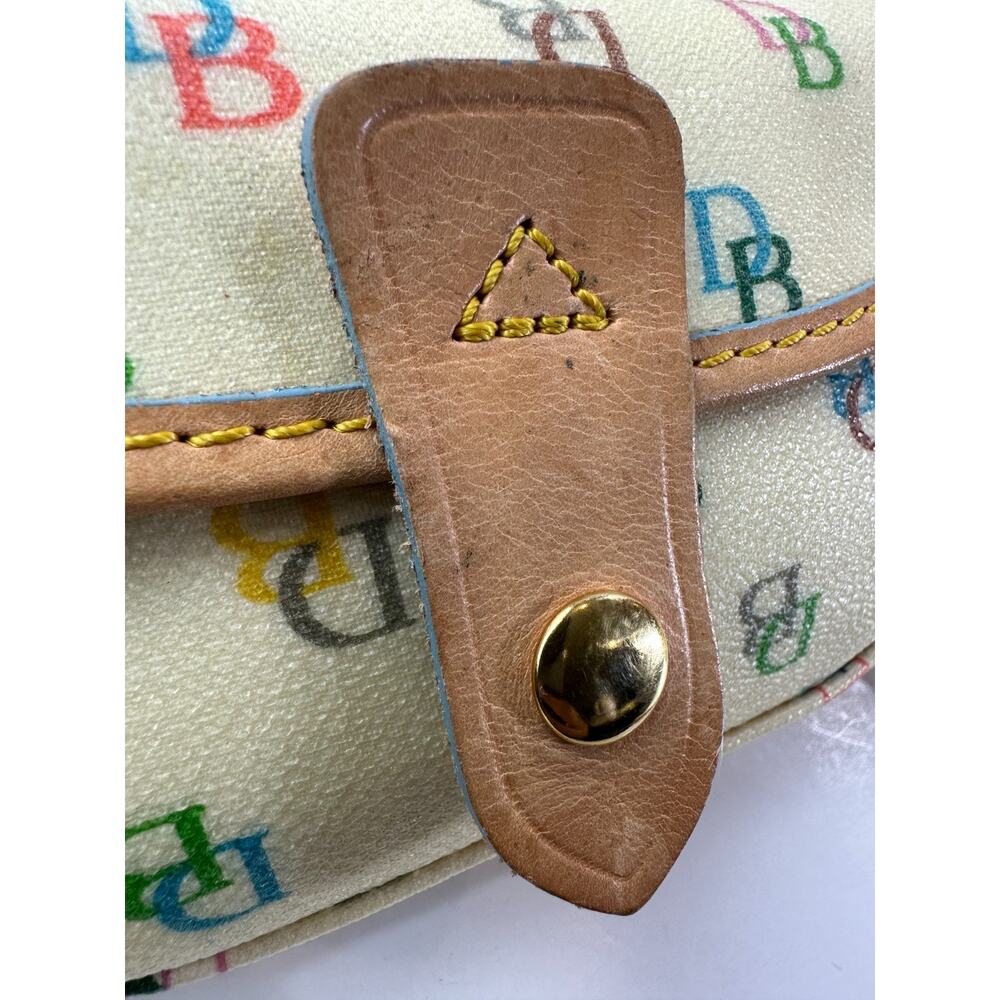 Dooney & Bourke Colorful Rainbow Monogram Logo Wristlet Mini Wallet Bag Purse - Picture 9 of 16